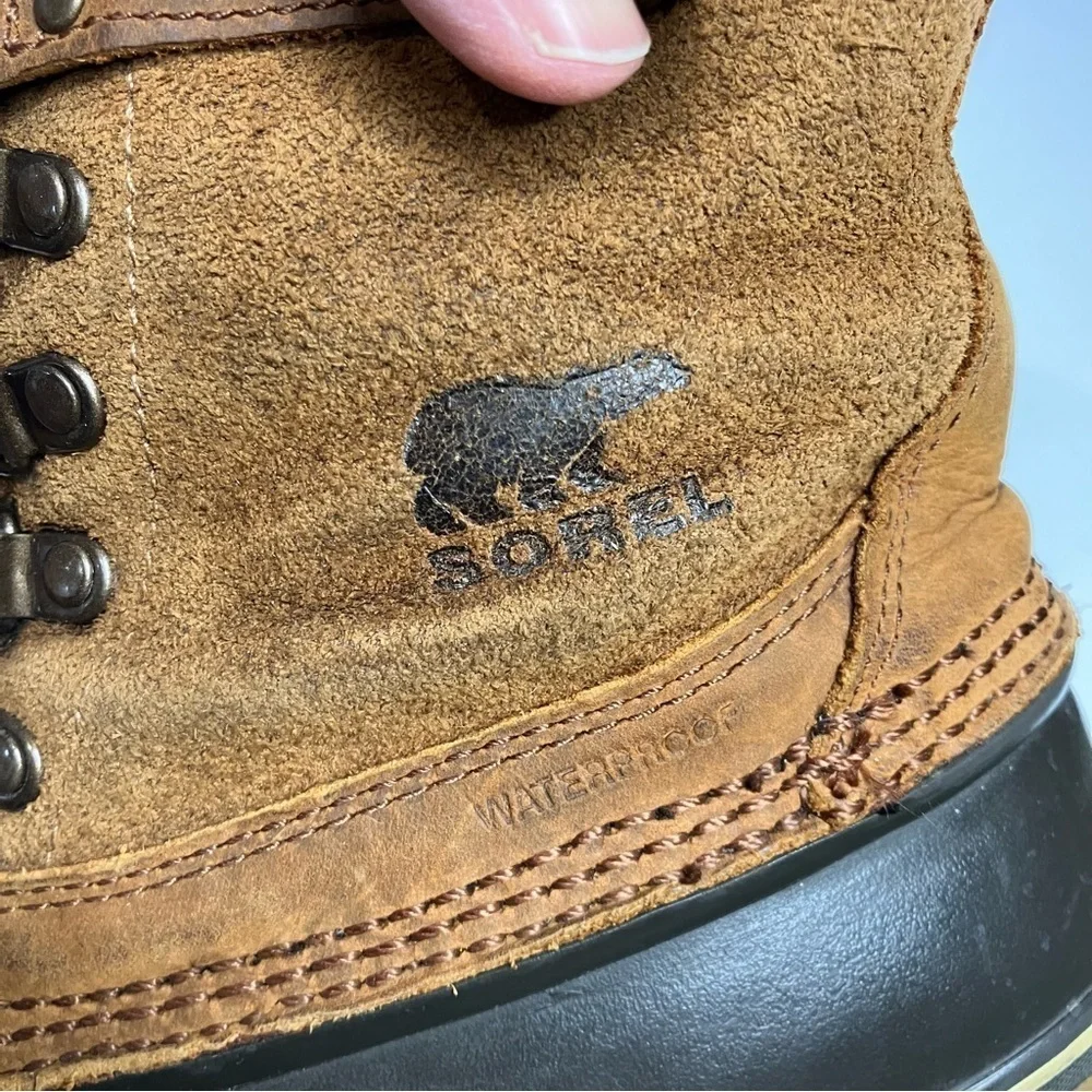 Sorel winter fancy lace up boots duck boots size 8.5‎